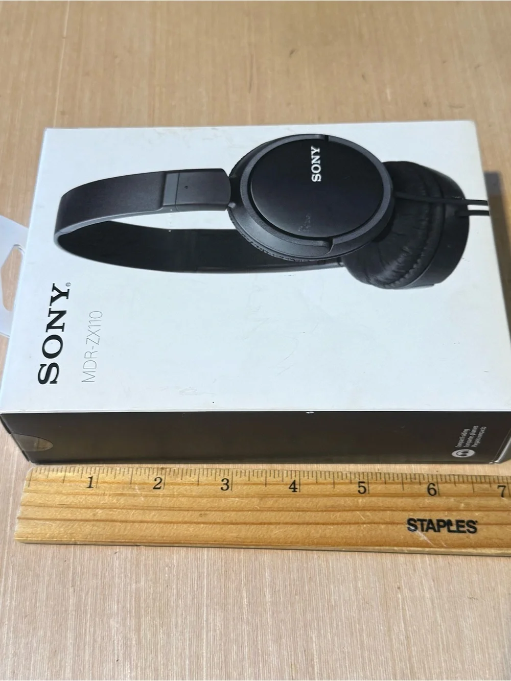 Sony MDR‑ZX110 Brand New Wired On‑Ear Headphones Black Read Description Below!